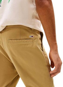 Pantalones Tommy Jeans Austin beige para hombre 