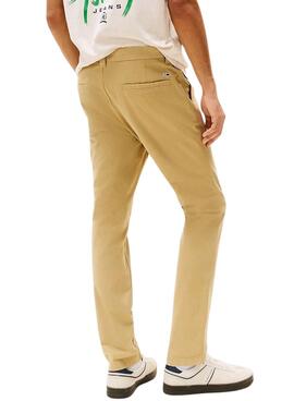Pantalones Tommy Jeans Austin beige para hombre 
