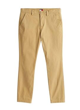 Pantalones Tommy Jeans Austin beige para hombre 