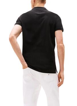 Polo Tommy Jeans Slim negro para hombre 