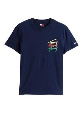 Camiseta Tommy Jeans Twisted marino para hombre