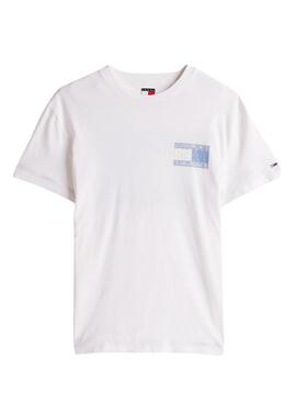 Camiseta Tommy Jeans Paisley blanco para hombre