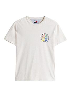 Camiseta  Tommy Jeans Worldwide  blanco para hombre 