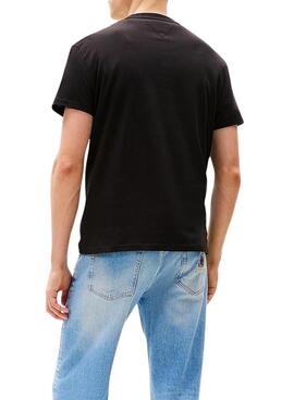 Camiseta Tommy Jeans Signature negro para hombre 