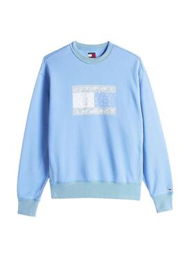 Sudadera Tommy Jeans Paisley azul para hombre