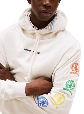 Sudadera Tommy Jeans  Varsity beige hombre  