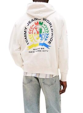 Sudadera Tommy Jeans  Varsity beige hombre  