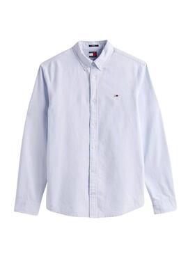 Camisa Tommy Jeans Oxford azul para hombre