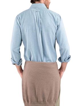 Camisa El Ganso Denim rayas azul para hombre