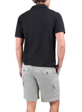 Polo El Ganso básico negro para hombre