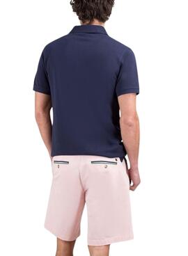 Polo El Ganso básico azul marino para hombre