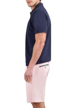 Polo El Ganso básico azul marino para hombre