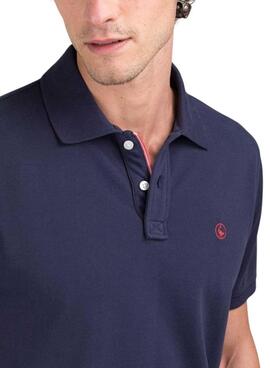 Polo El Ganso básico azul marino para hombre