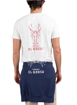 Camiseta El Ganso Langosta blanco para hombre