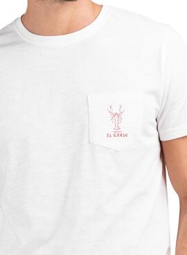 Camiseta El Ganso Langosta blanco para hombre