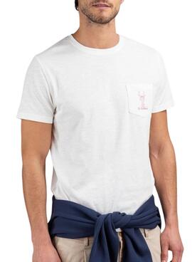 Camiseta El Ganso Langosta blanco para hombre