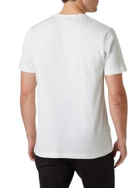 Camiseta Helly Hansen Core blanco para hombre 