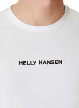 Camiseta Helly Hansen Core blanco para hombre 