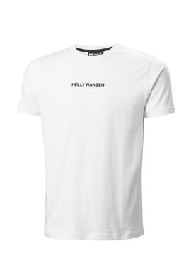 Camiseta Helly Hansen Core blanco para hombre 