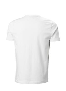 Camiseta Helly Hansen Core blanco para hombre 