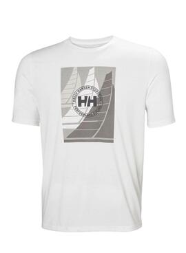 Camiseta Helly Hansen Race blanco para hombre 