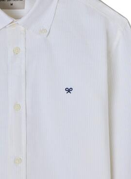 Camisa Silbon oxford rayas amarillo y blanco para hombre