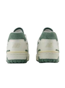 Zapatillas New Balance BB550 verde y blanco para mujer