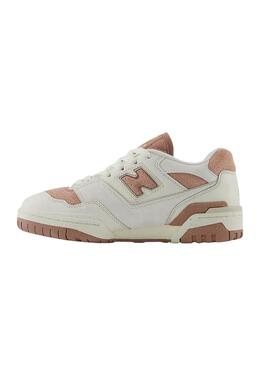 Zapatillas New Balance BBW550PF blanco y rosa para mujer