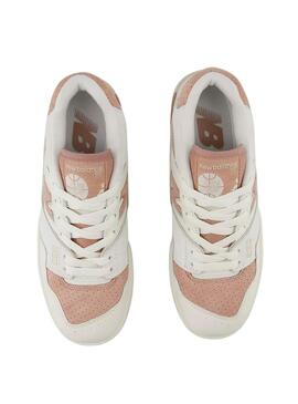 Zapatillas New Balance BBW550PF blanco y rosa para mujer
