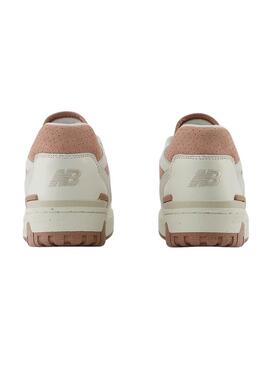 Zapatillas New Balance BBW550PF blanco y rosa para mujer