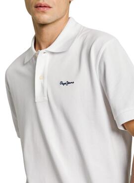 Polo Pepe Jeans Essential blanco para hombre