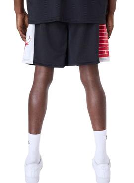 Pantalón Corto New Era Chicago Bulls NBA Graphic mesh negro para hombre