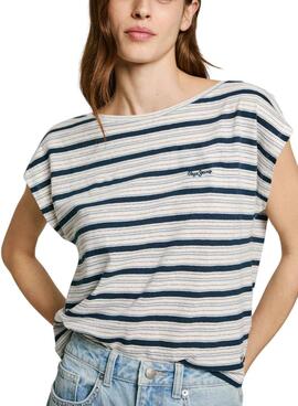 Camiseta Pepe Jeans Vanessa azul para mujer
