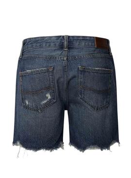 Bermudas Pepe Jeans Distressed denim oscuro para mujer