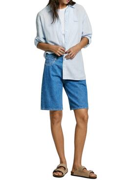  Bermudas Pepe Jeans  Bermuda  azul para mujer 