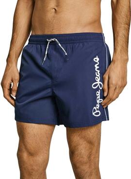 Bañador Pepe Jeans Logo azul marino para hombre