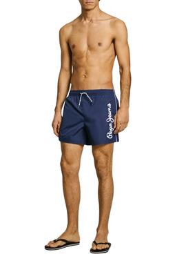 Bañador Pepe Jeans Logo azul marino para hombre