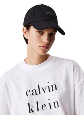  Gorra Calvin Klein Jeans Printed negro para mujer 