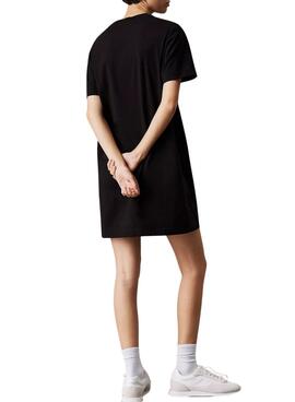  Vestido Calvin Klein Jeans Gradient Logo negro para mujer 