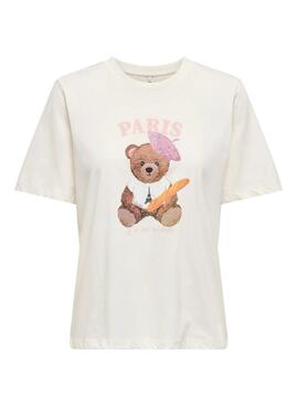 Camiseta Only Rosa Paris para mujer