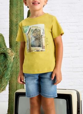 Camiseta Mayoral Lenticular amarillo para niño
