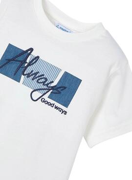 Camiseta Mayoral Always blanco para niño