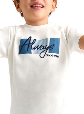 Camiseta Mayoral Always blanco para niño
