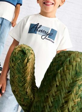 Camiseta Mayoral Always blanco para niño