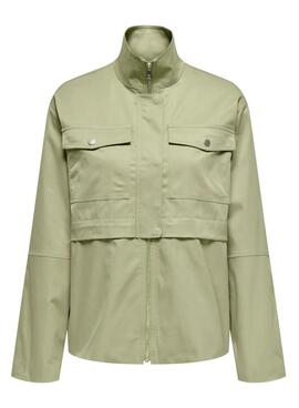 Cazadora Only Lisa verde para mujer