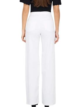 Pantalón vaquero Only Madison blanco para mujer