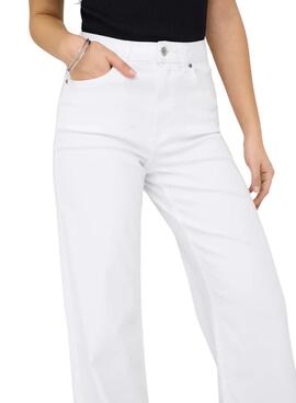 Pantalón vaquero Only Madison blanco para mujer