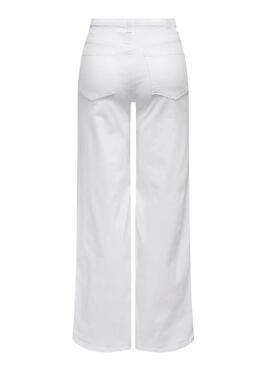 Pantalón vaquero Only Madison blanco para mujer