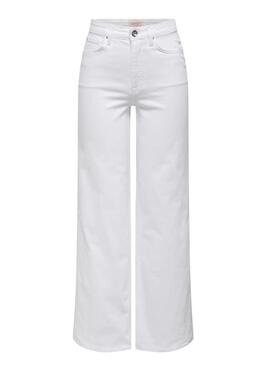 Pantalón vaquero Only Madison blanco para mujer