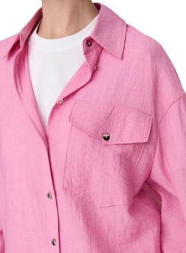 Camisa Only Tania rosa para mujer